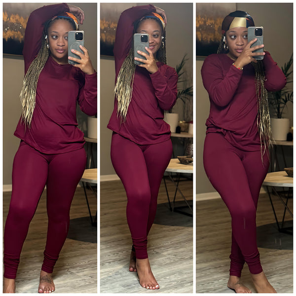 Fall Chill Set -Plum