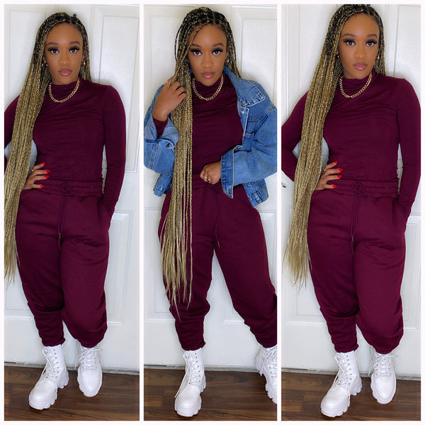 Tweety Bird Set ( Burgundy)