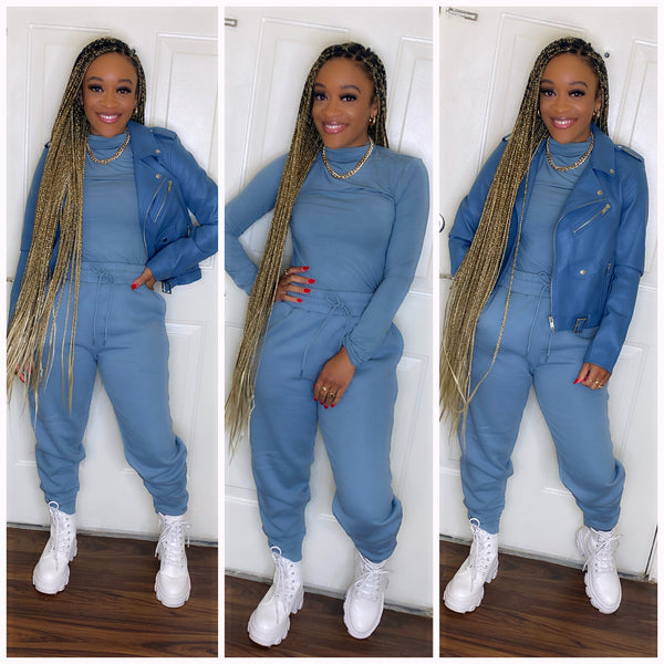 Tweety Bird Set ( Blue Grey )Large&XL